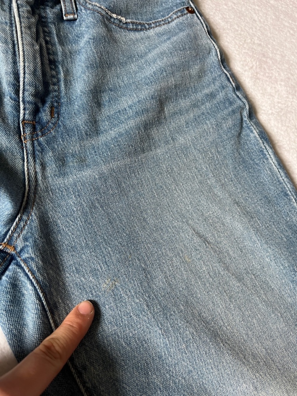 Madewell Light Blue Straight-Leg Jeans - Picture 11 of 12